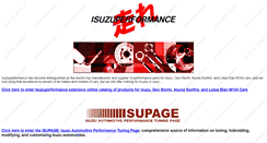 Desktop Screenshot of isuzuperformance.com