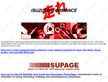 Tablet Screenshot of isuzuperformance.com